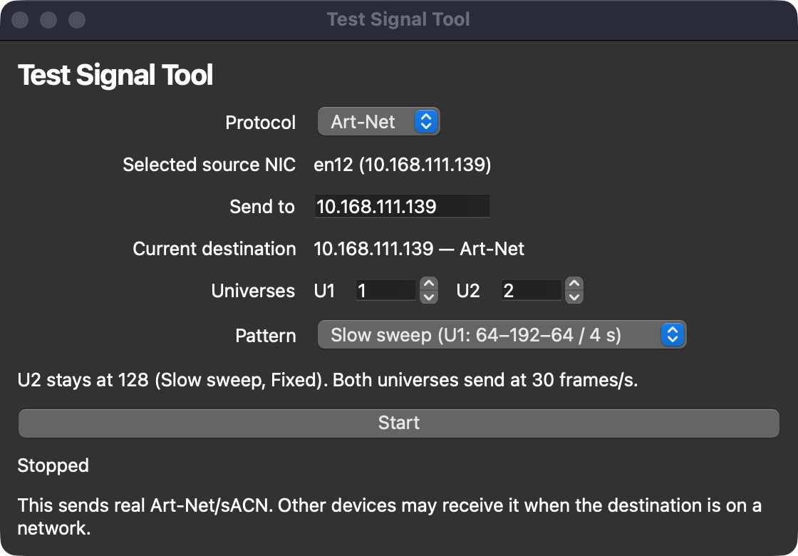 Test Signal Tool